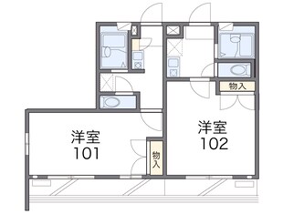 レオパレスセント・クロスの物件間取画像